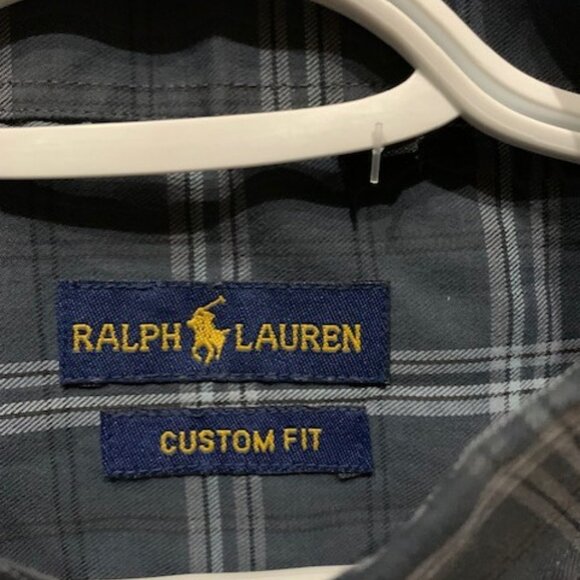 RALPH LAUREN CUSTOM FIT MENS BUTTON SHIRT - Picture 4 of 4